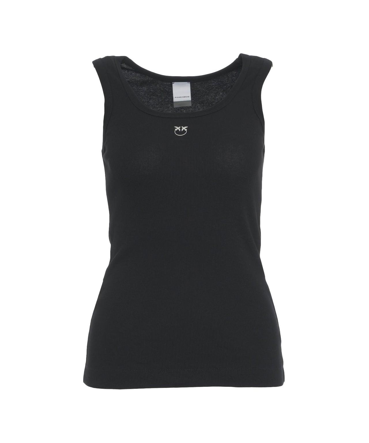 Ribbed top with logo detail Product Image