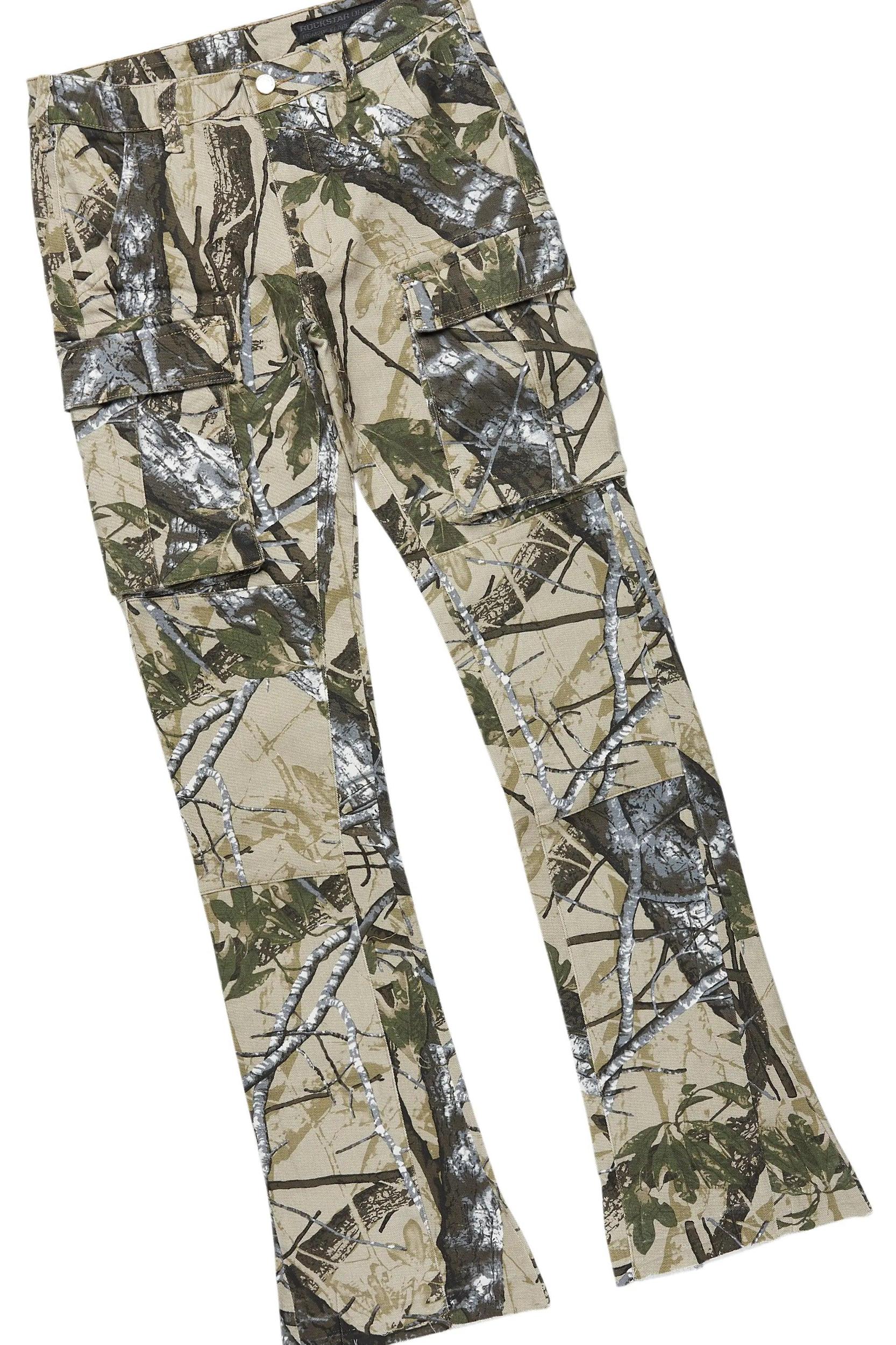 Lake Khaki Hoodie/Stacked Flare Jean Bundle Male Product Image