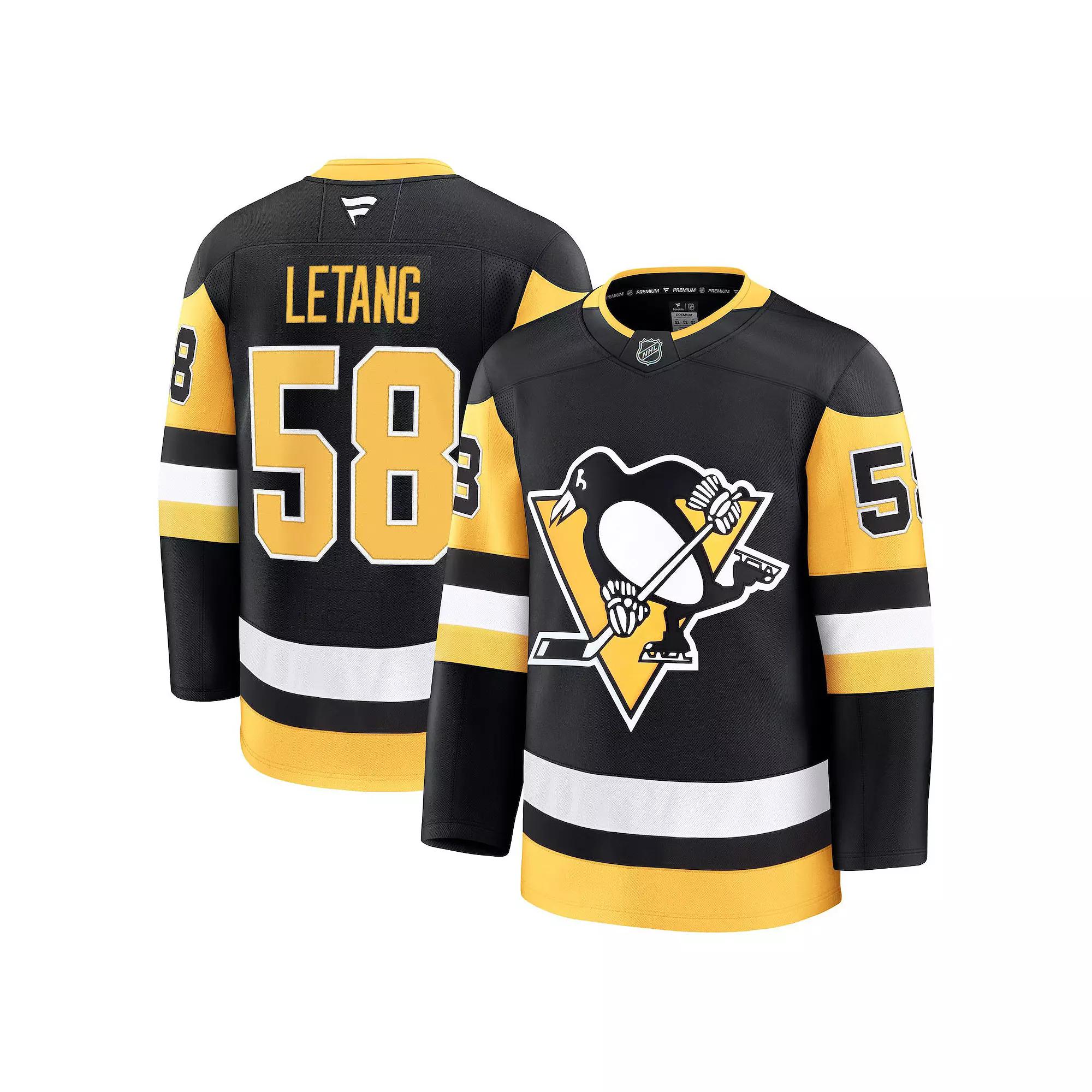 Men's Fanatics Kris Letang Black Pittsburgh Penguins Home Premium Jersey, Size: 50 Product Image