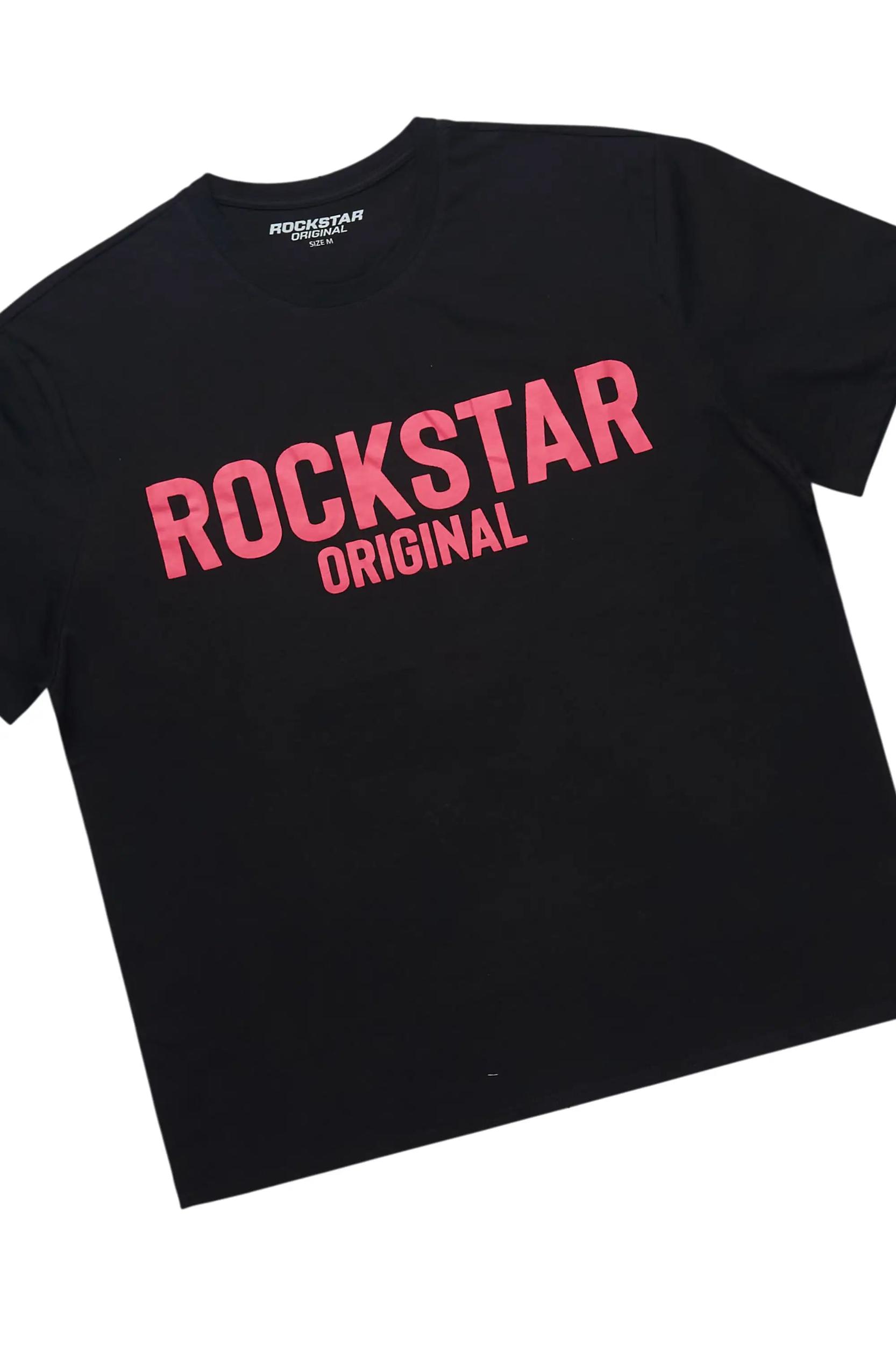 Sabrina Black T-Shirt Short Set Female Product Image