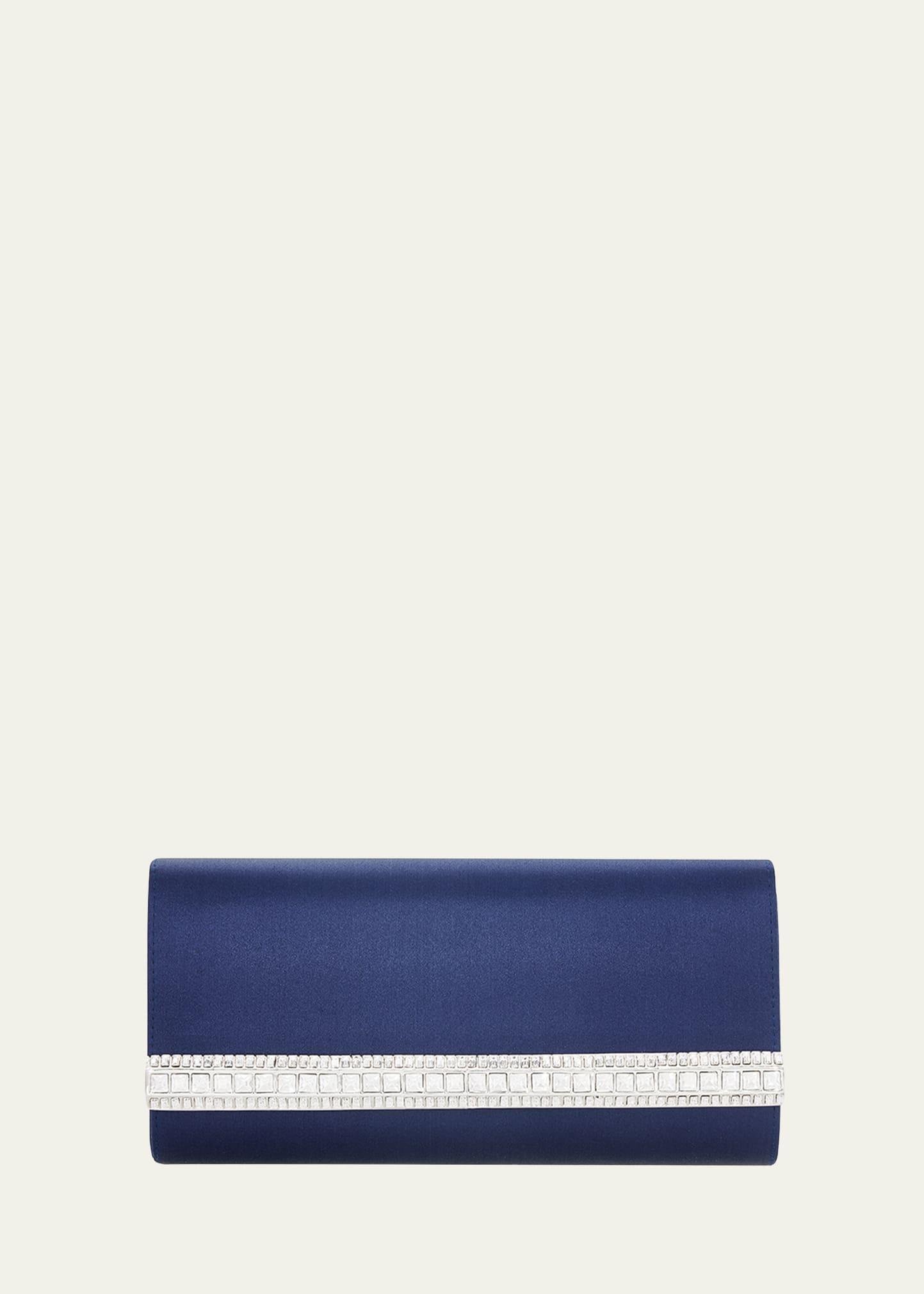 Perry Satin & Crystal Clutch Bag Product Image