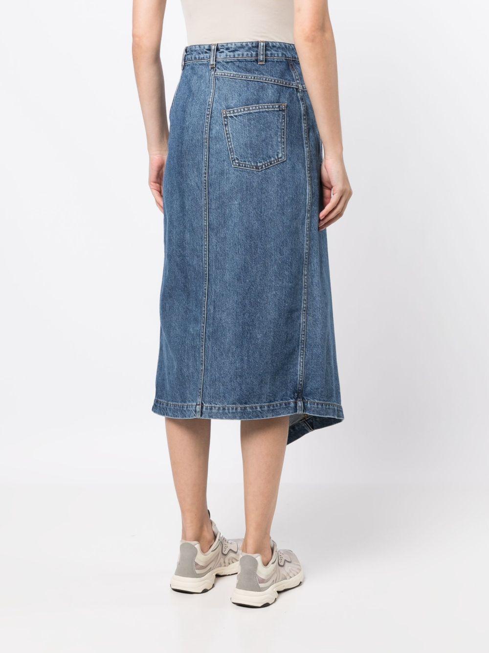 asymmetric denim skirt  Product Image
