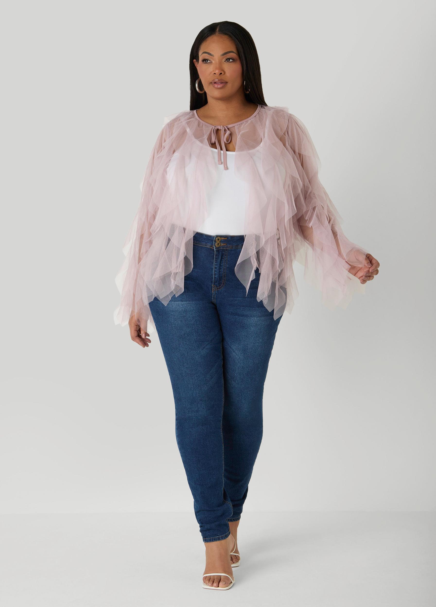 Ruffled Tulle Jacket Product Image