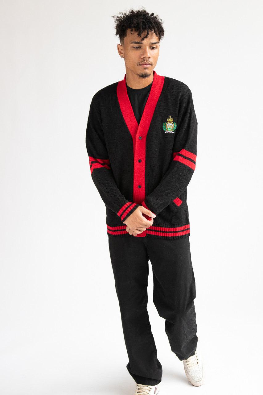 Embroidered Emblem Varsity Cardigan Product Image