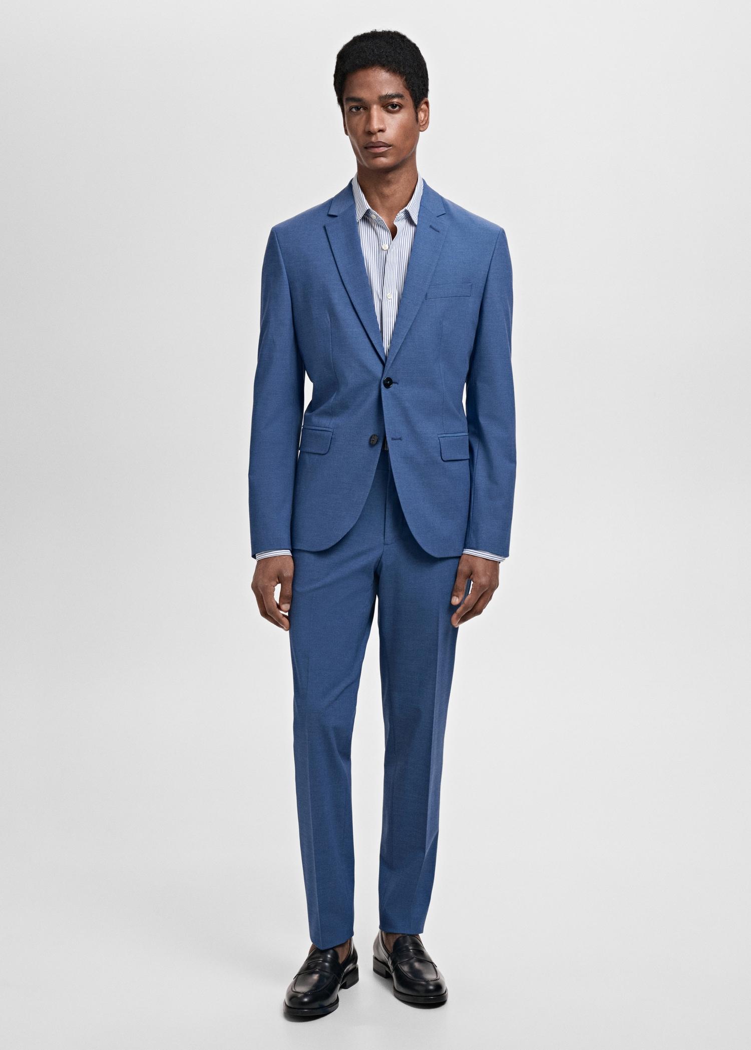 Stretch fabric super slim-fit suit trousers - Men | MANGO USA Product Image