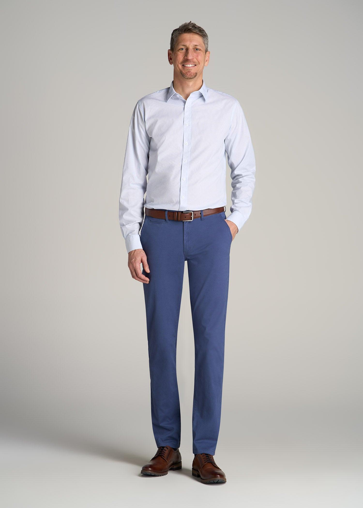 Carman TAPERED Chinos for Tall Men in Marine Navy Male Product Image