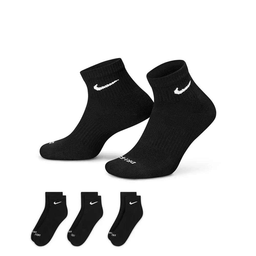 Nike Mens Everyday Plus Cushioned Training Ankle Socks (3 Pairs) | SX6890-010 Product Image