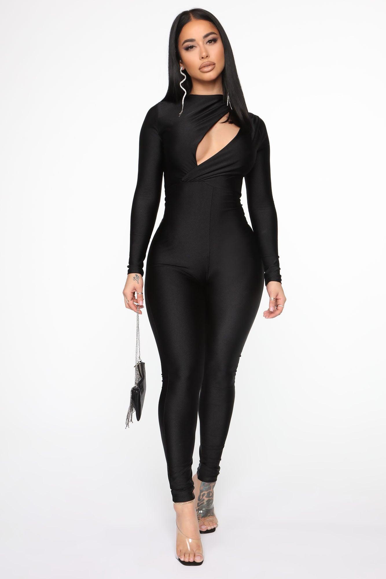 Give Me Some More Jumpsuit - Black Product Image