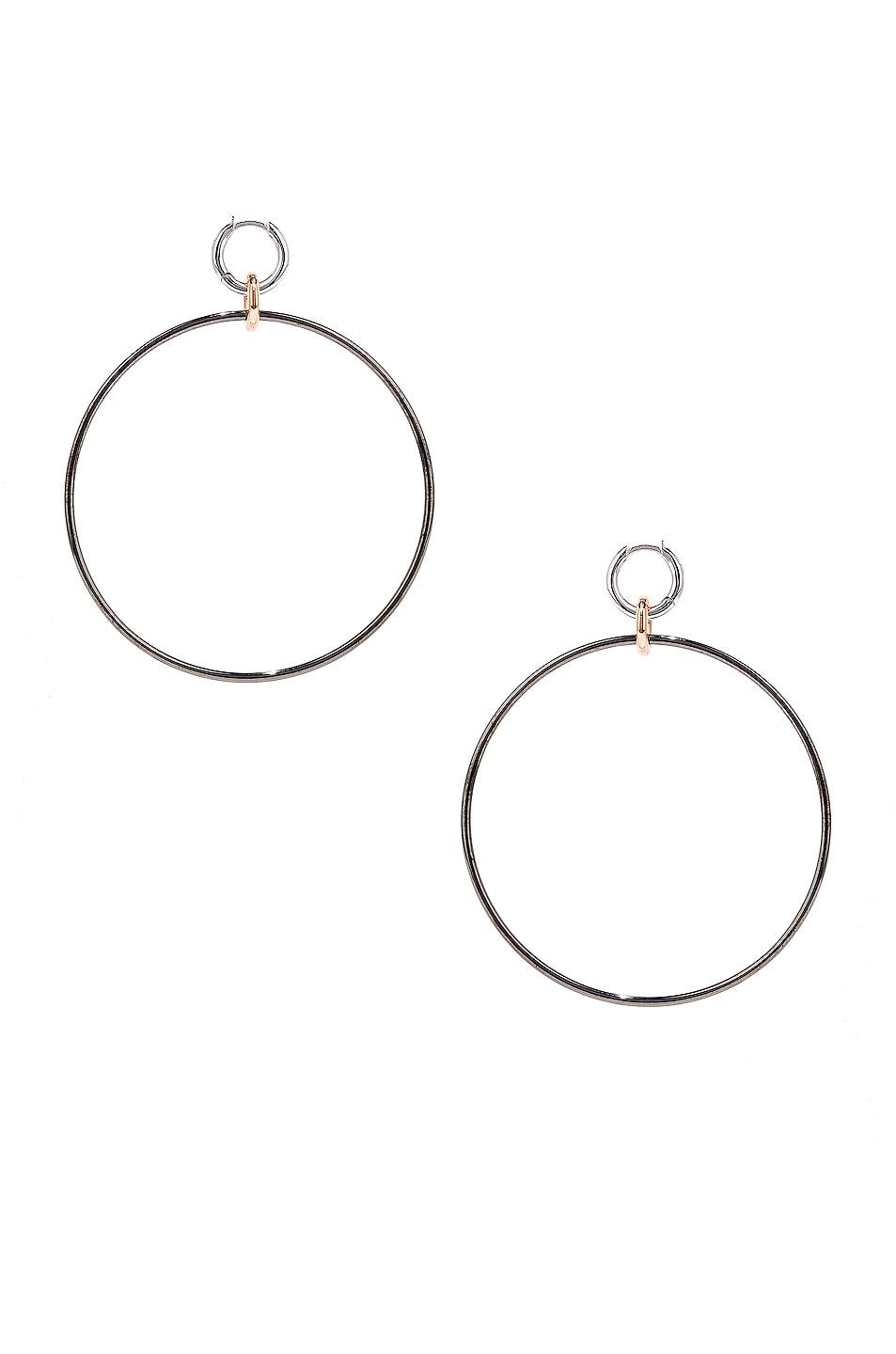 Altraire Noir Hoop Earrings Product Image