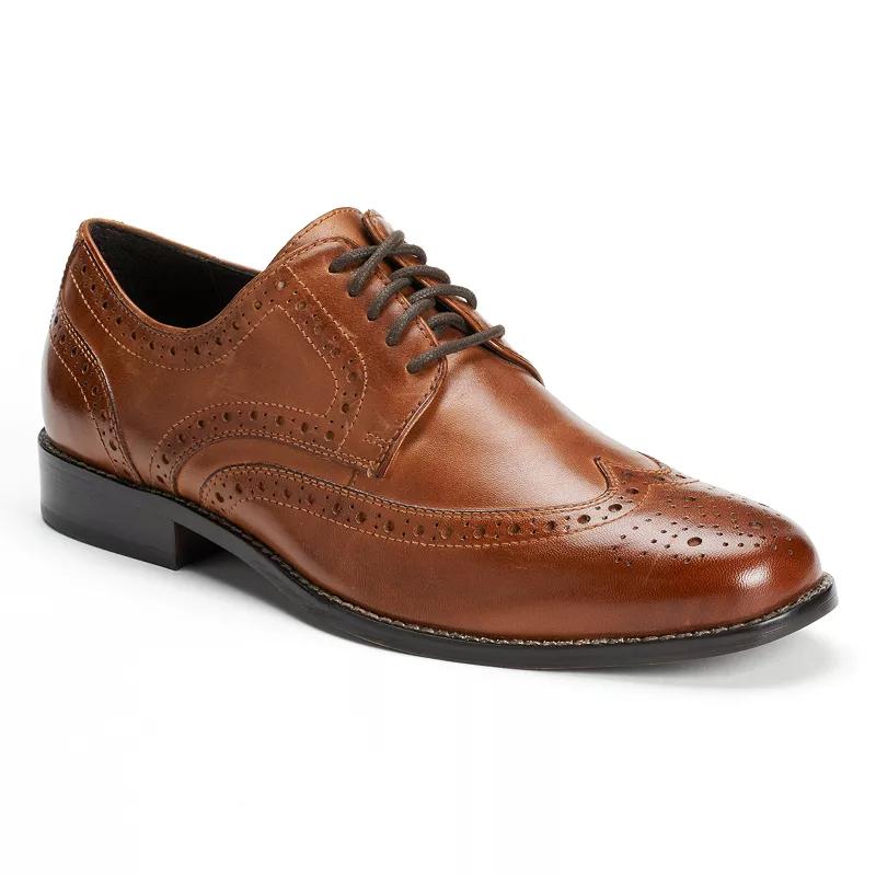 Nunn Bush Nelson Mens Wingtip Oxford Dress Shoes Red Product Image