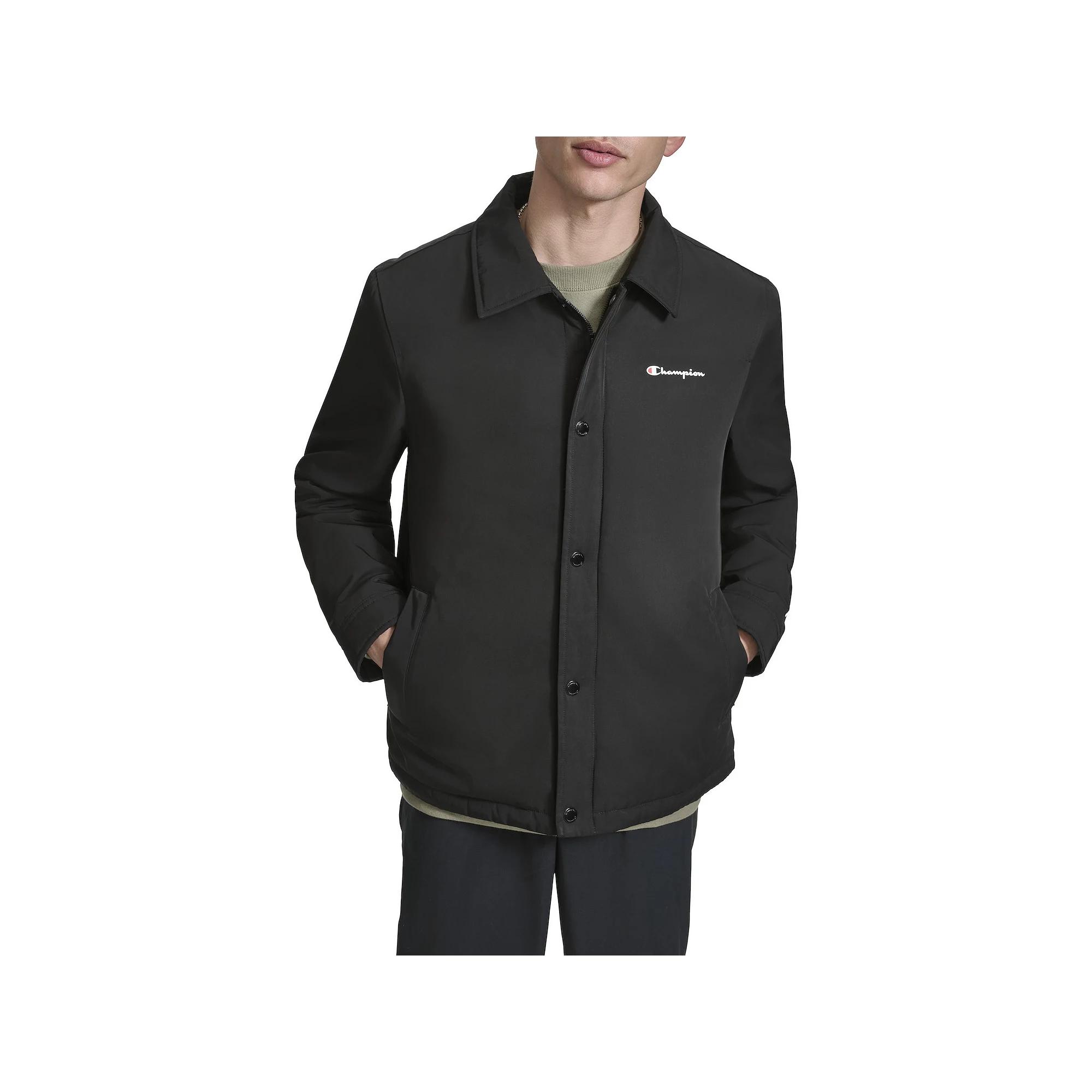 Men's Champion® Coaches Jacket, Size: Large, Black Product Image