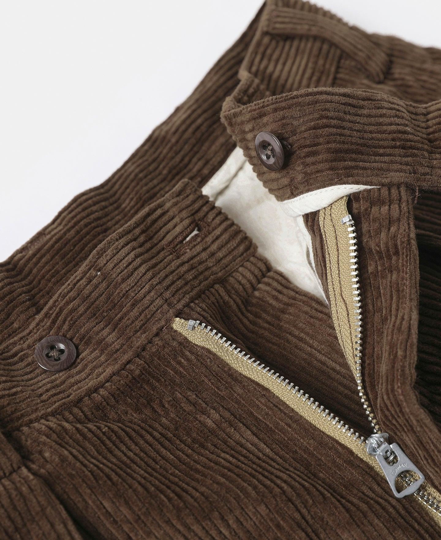 12.5 oz 8 Wale Corduroy Trousers - Brown Product Image