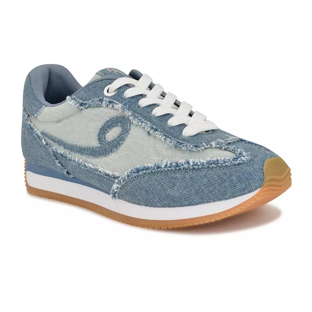 Nine West Fivo Women's Casual Lace-Up Round Toe Sneakers,  Product Image