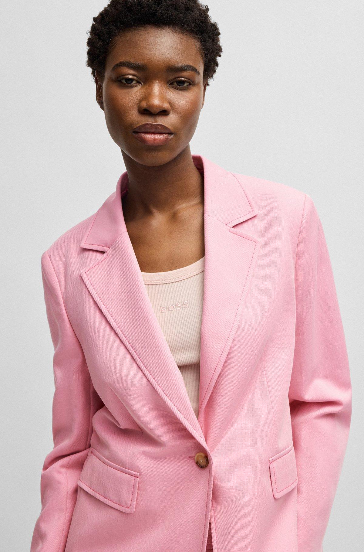 Single-breasted blazer with notch lapels Product Image