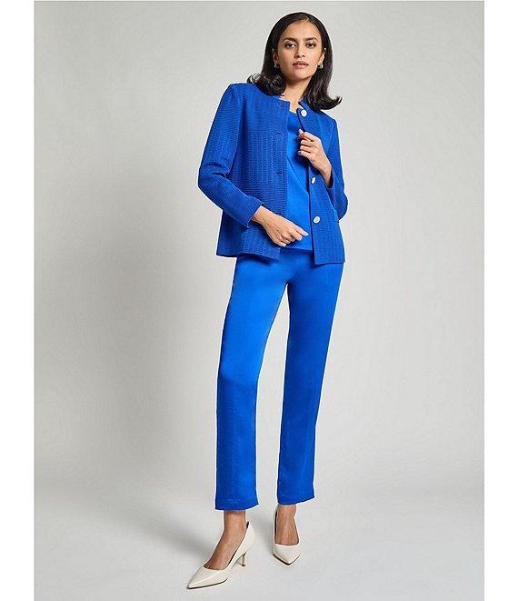 MISOOK Crepe De Chine Woven Round Neck Sleeveless Tank Product Image