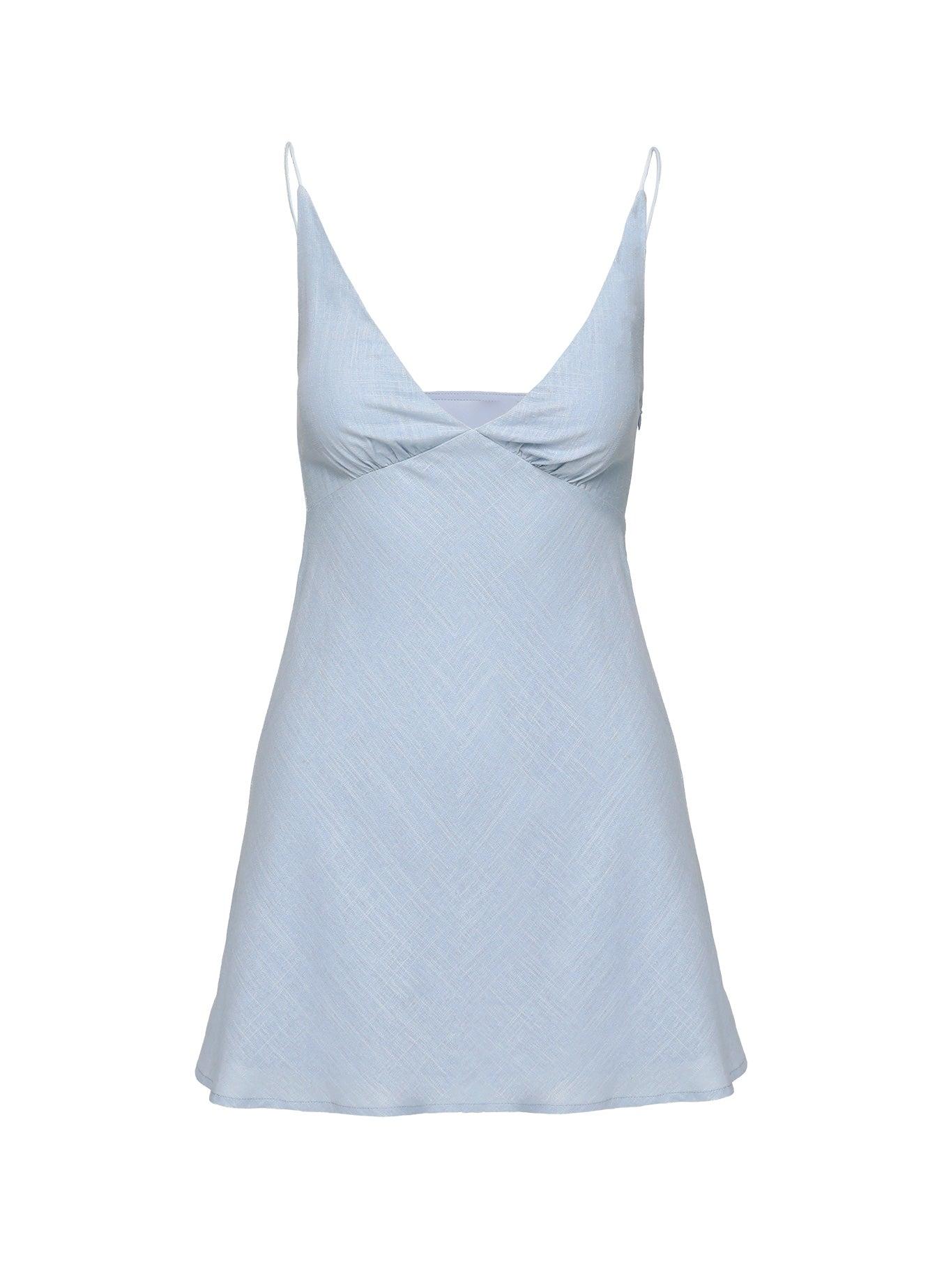 Up All Night Mini Dress Blue Product Image
