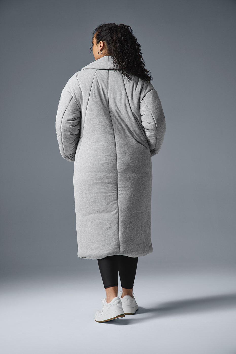 Quilted Perfection Puffer - Athletic Heather Grey Product Image