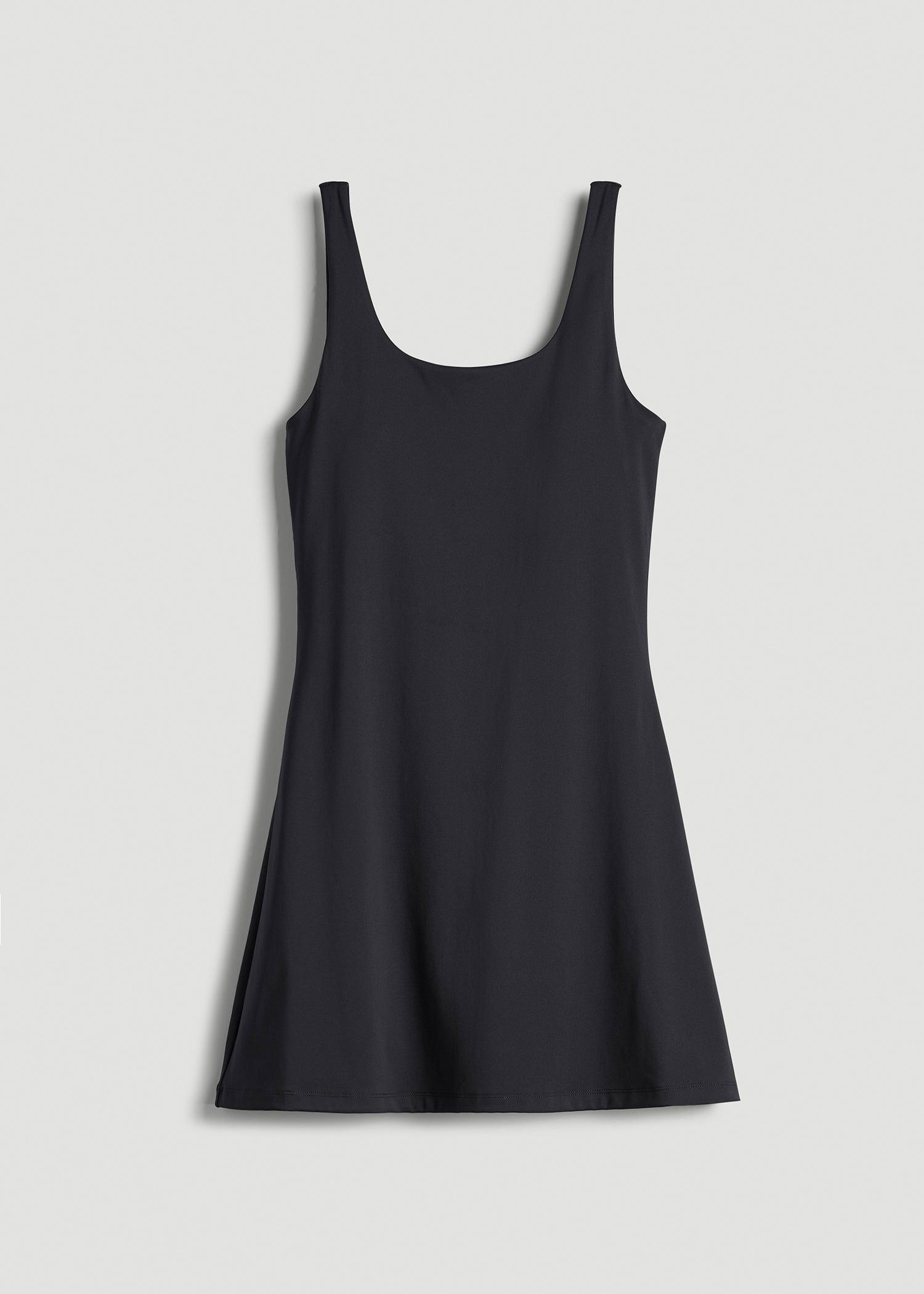 Active Dress with Shorts for Tall Women in Black Female Product Image
