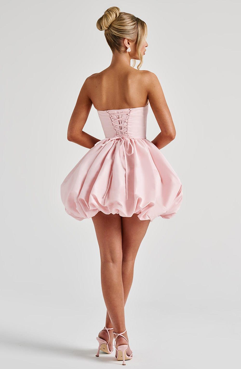 Lotus Mini Dress - Blush Product Image
