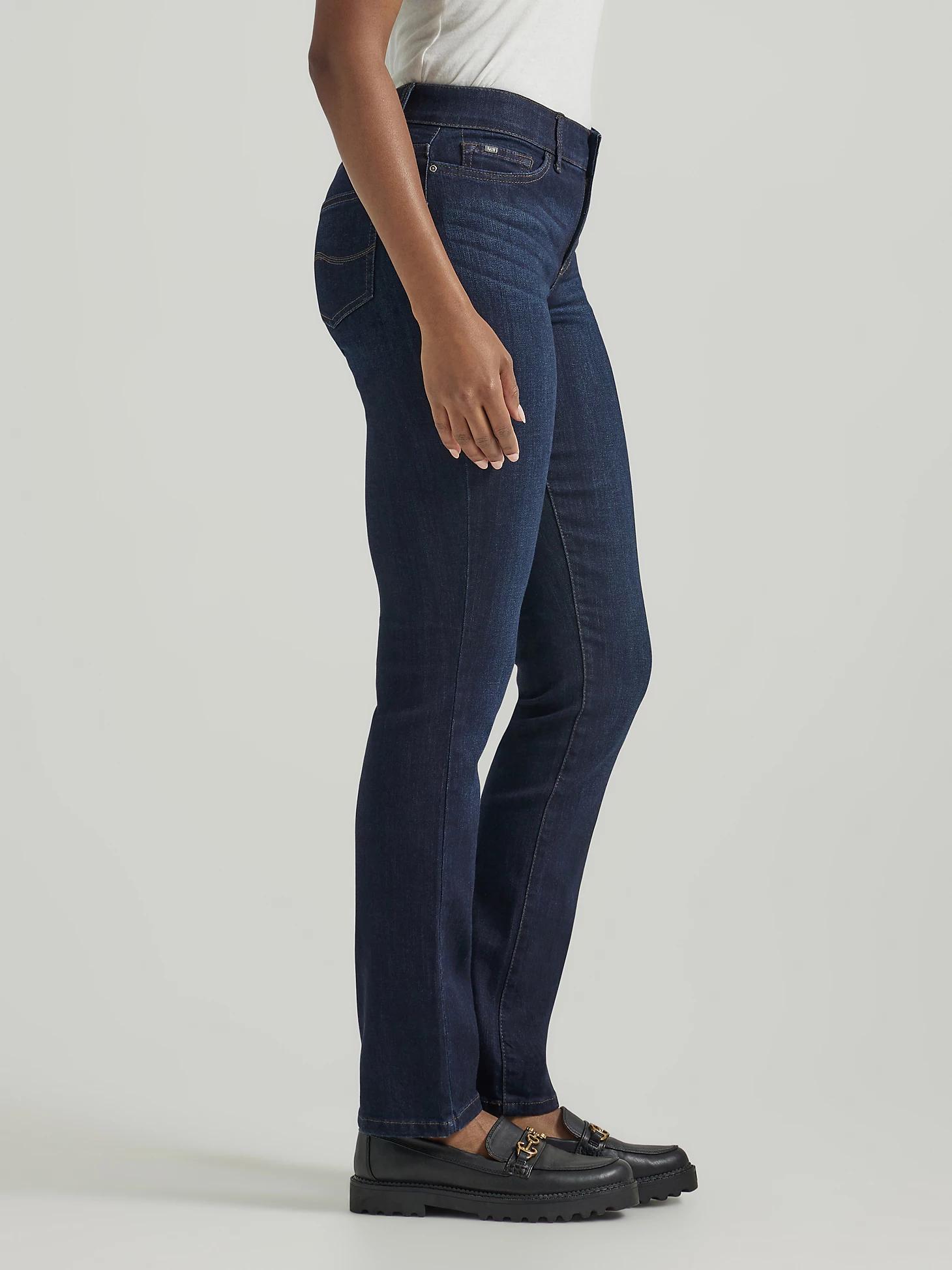 Women's Ultra Lux Comfort with Flex Motion Straight Jean (Petite) | Women's Jeans | Lee® Product Image