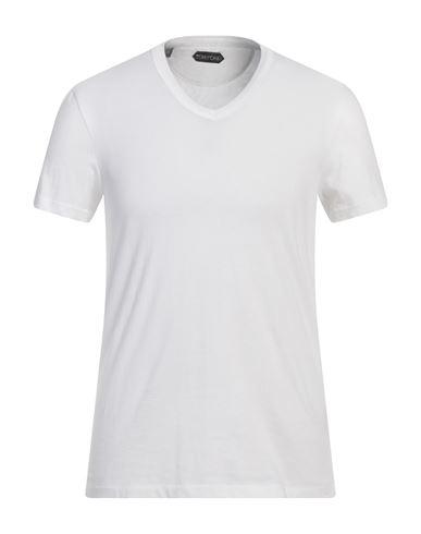 TOM FORD Stretch Cotton & Modal Jersey T-shirt In White Product Image
