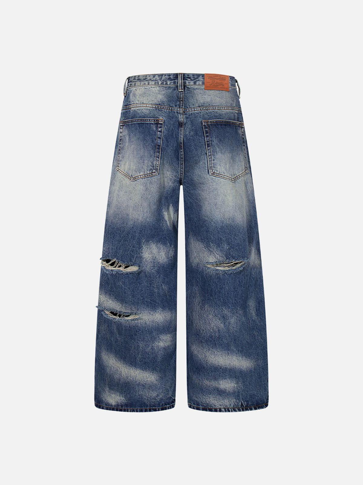 Aelfric Eden Washed Distressed Super Baggy Barrel Jeans Product Image
