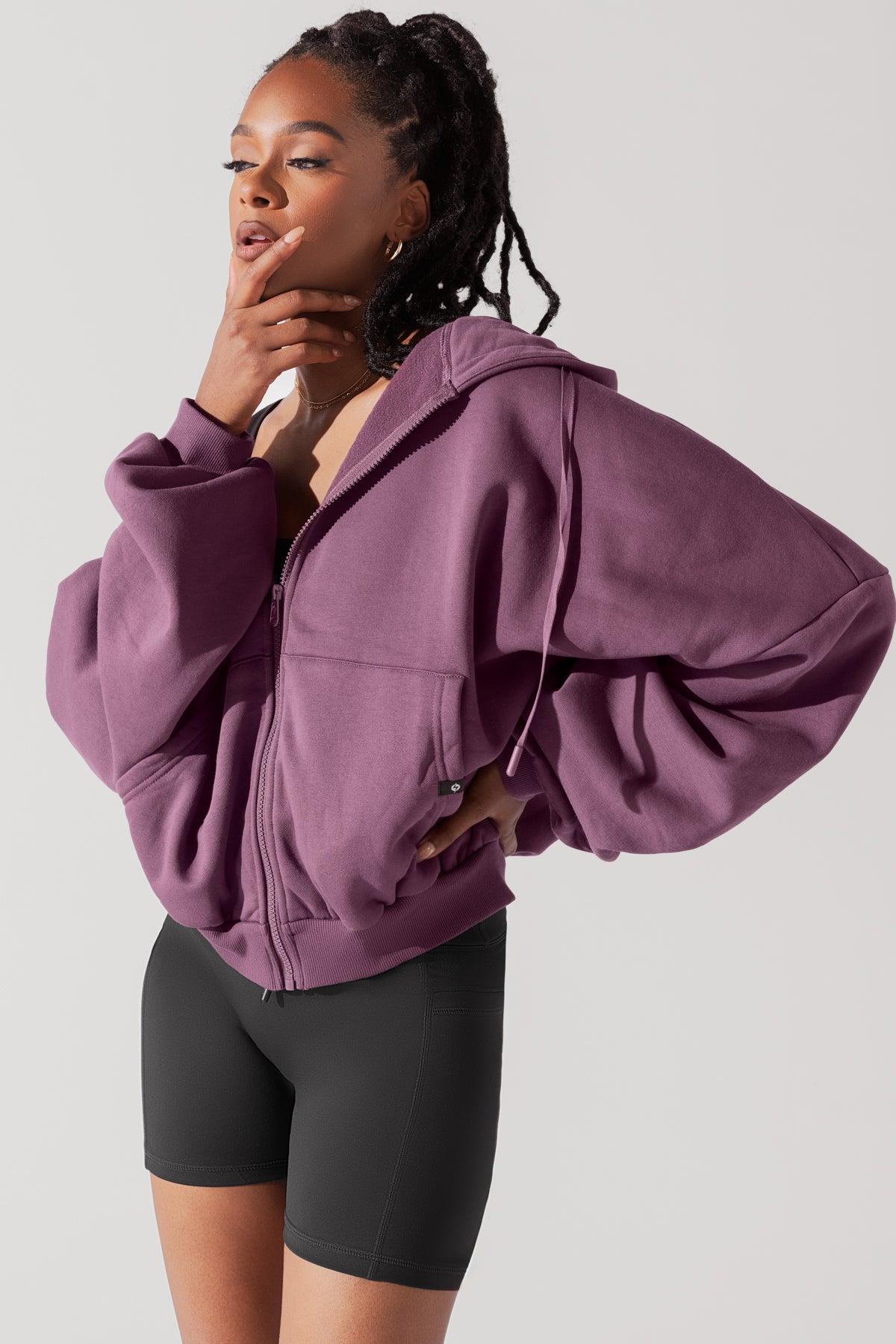 Zip Cloud Hoodie - Blush Product Image