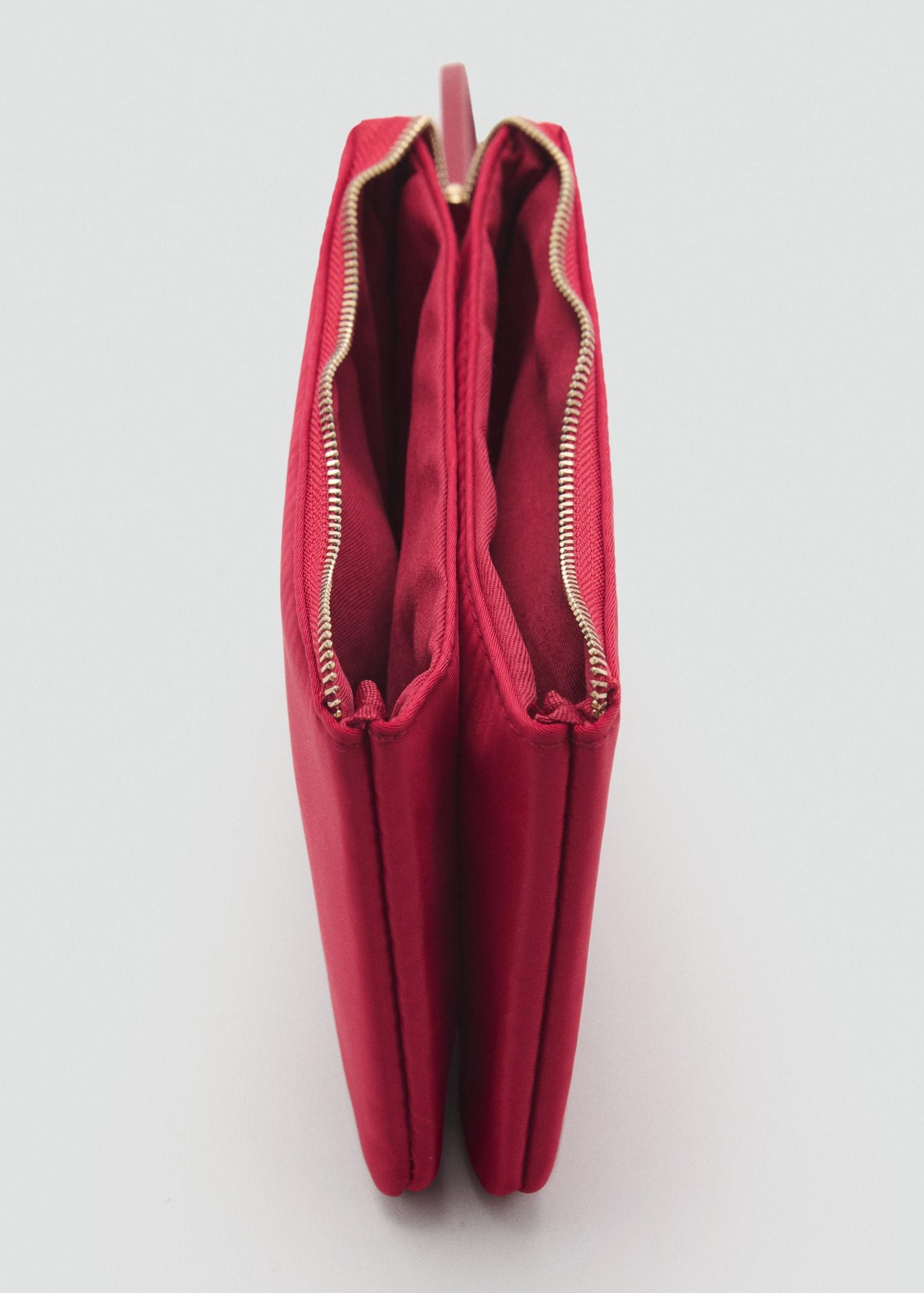 Nylon purse with zip - Women | MANGO USA Product Image