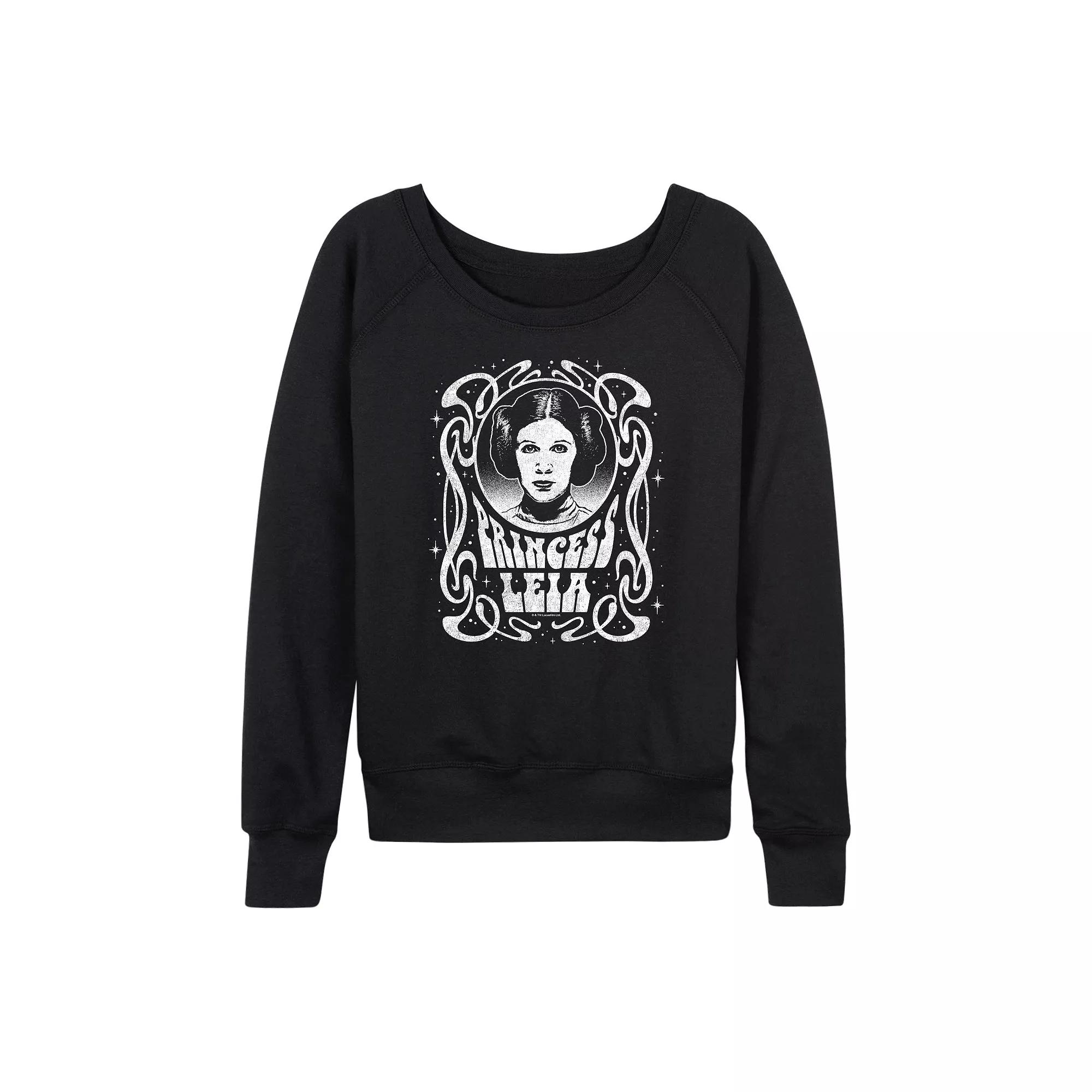 Women's Star Wars Princess Leia French Terry Long Sleeve Tee,  Product Image