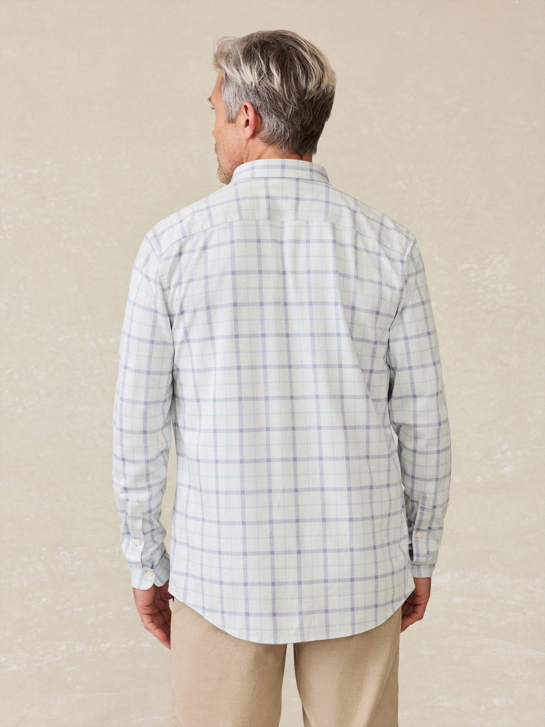 Coastline Knit Shirt - Hidden Lake Plaid Male Product Image
