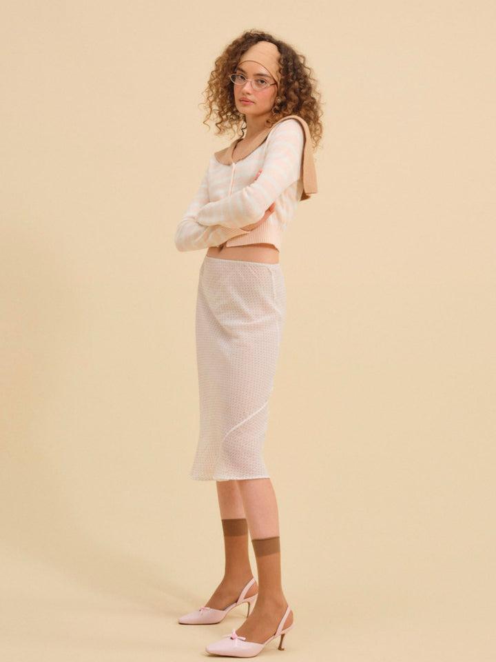 Sophia Stripe Cardigan — Pink Product Image