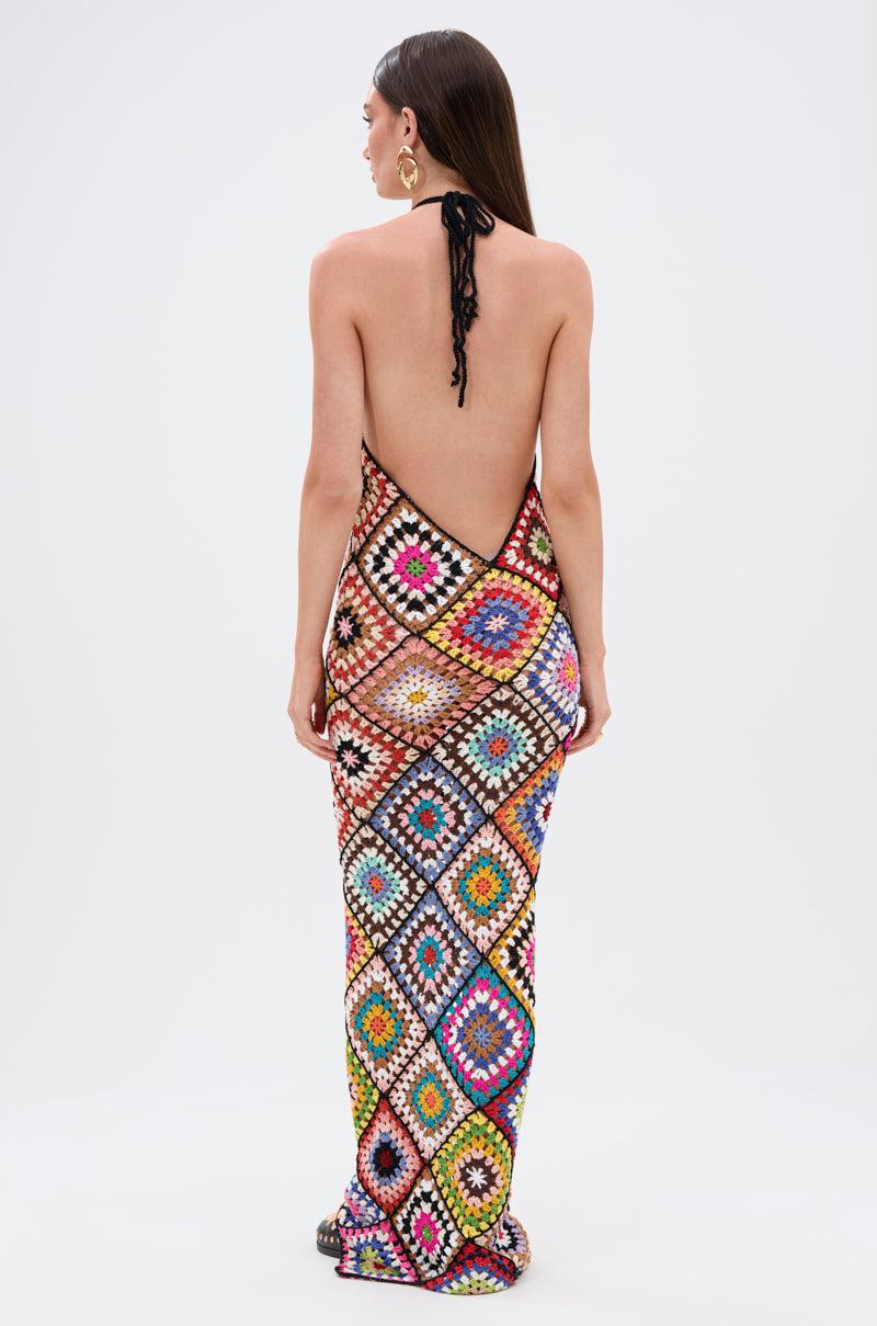 DONT LET ME GO CROCHET MAXI DRESS Product Image