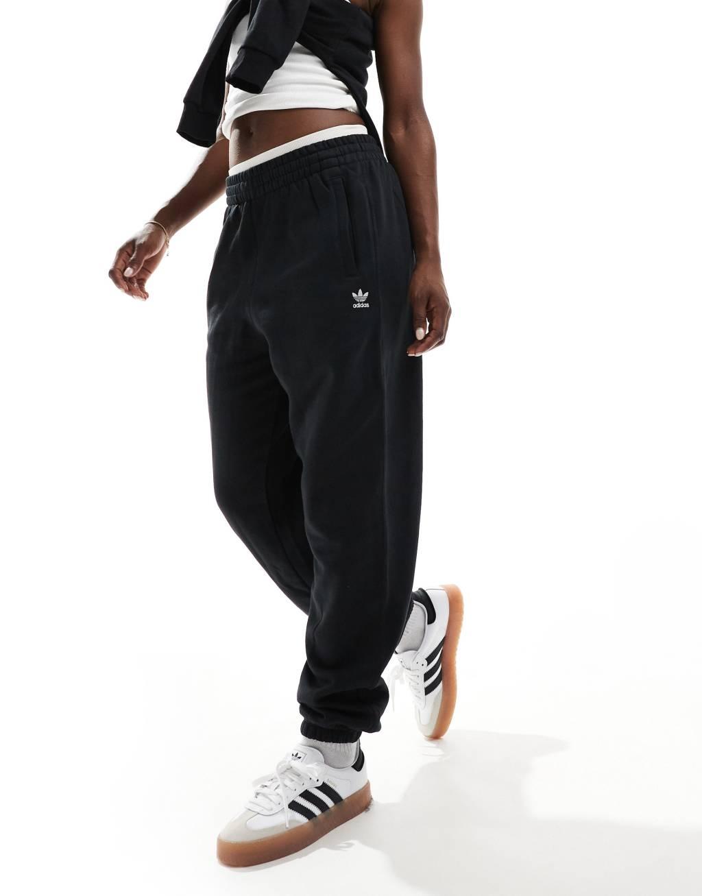 adidas Originals essential track pants in black Product Image
