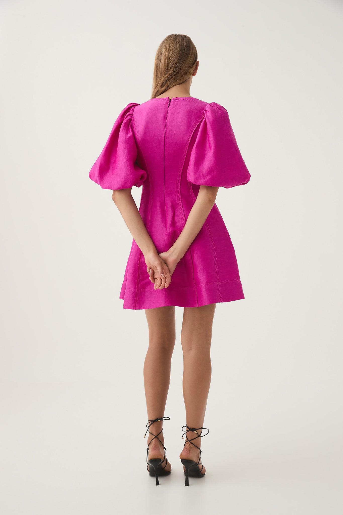 Dusk Puff Sleeve Mini Dress Product Image