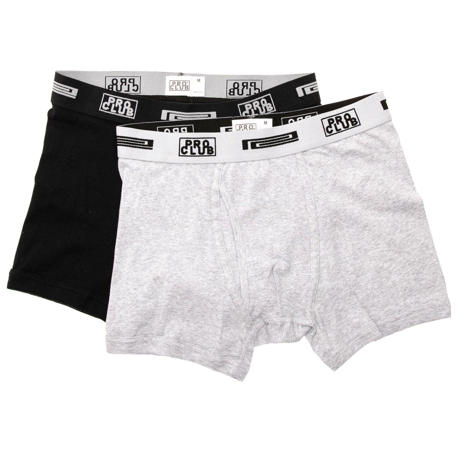 Pro Club Men's 2-Pack Comfort Soft Cotton Boxer Brief Male Product Image