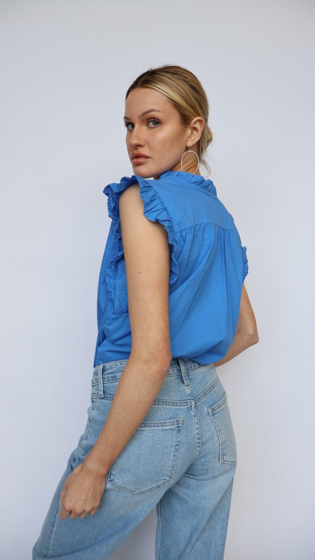 Ellie Ruffle Detail Top Product Image