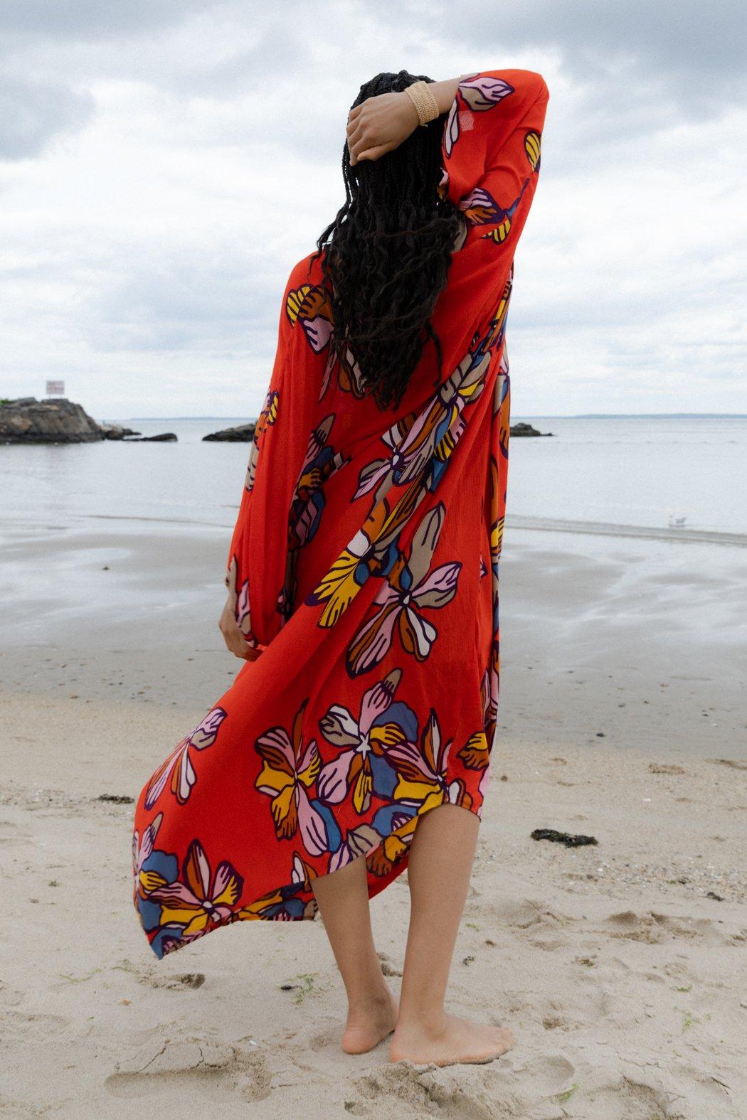 Tropical Kaftan Short Sleeve Product Image