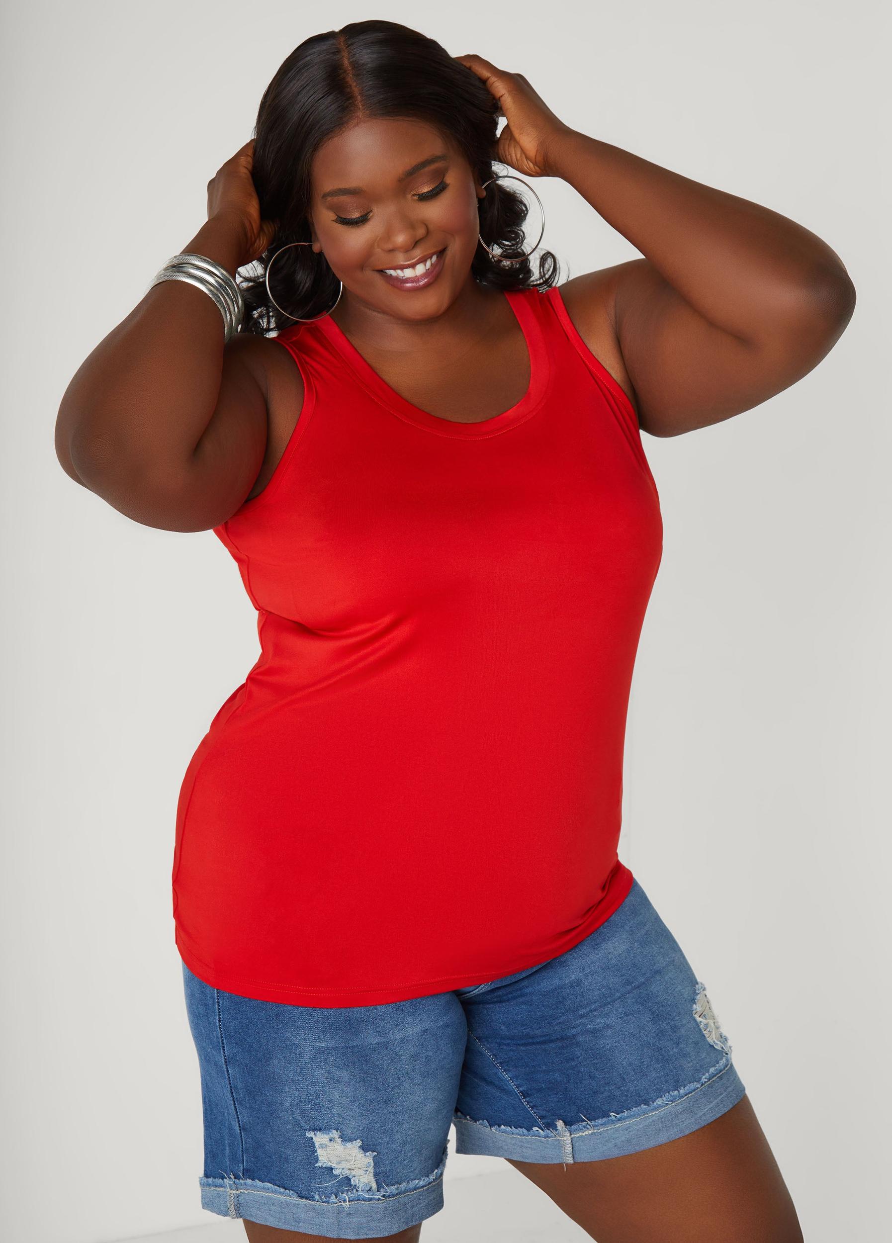 Plus Size Basic Tank Top Ashley Stewart Product Image