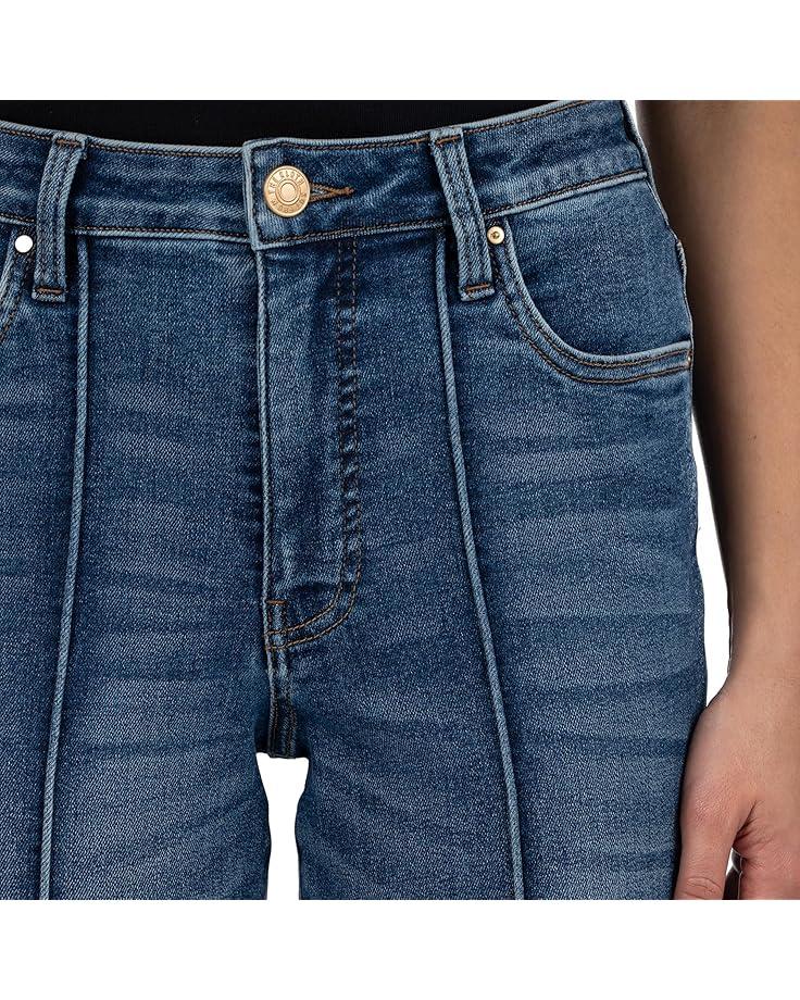 FAY HIGH RISE FAB AB STRAIGHT LEG-ROLL UP RAW HEM Product Image