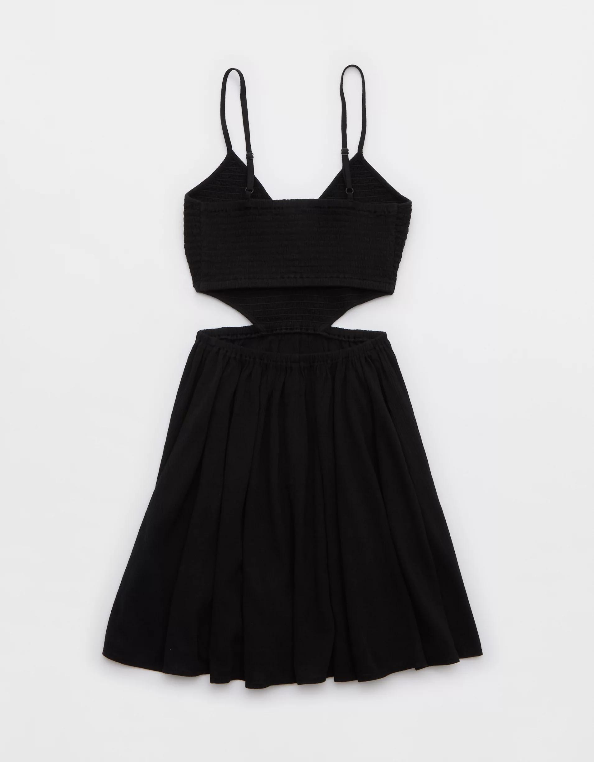 Aerie Smocked Cut Out Mini Dress Product Image