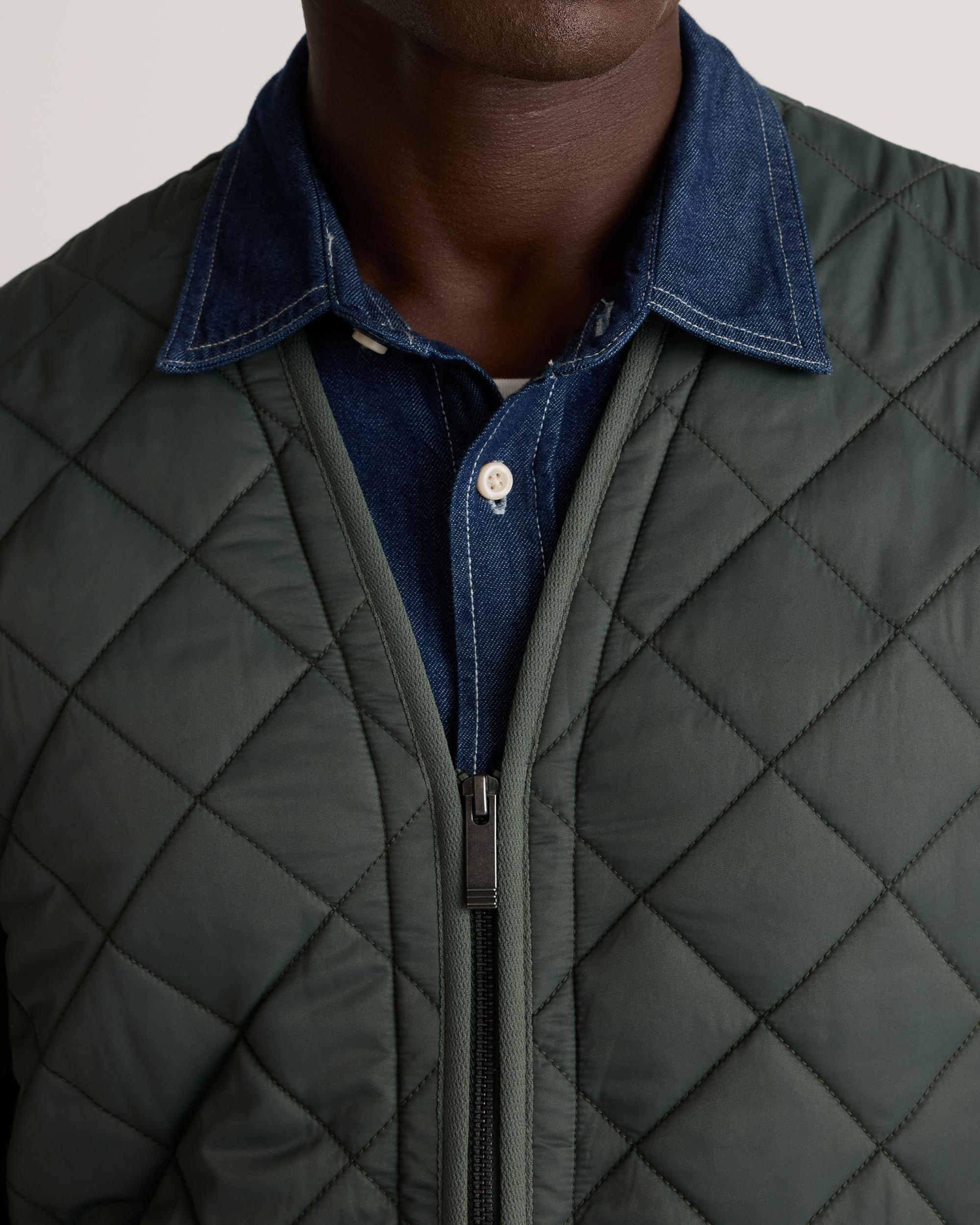 Quince | Men's Featherless Quilted Fleece-Lined Liner Vest Nylon Product Image