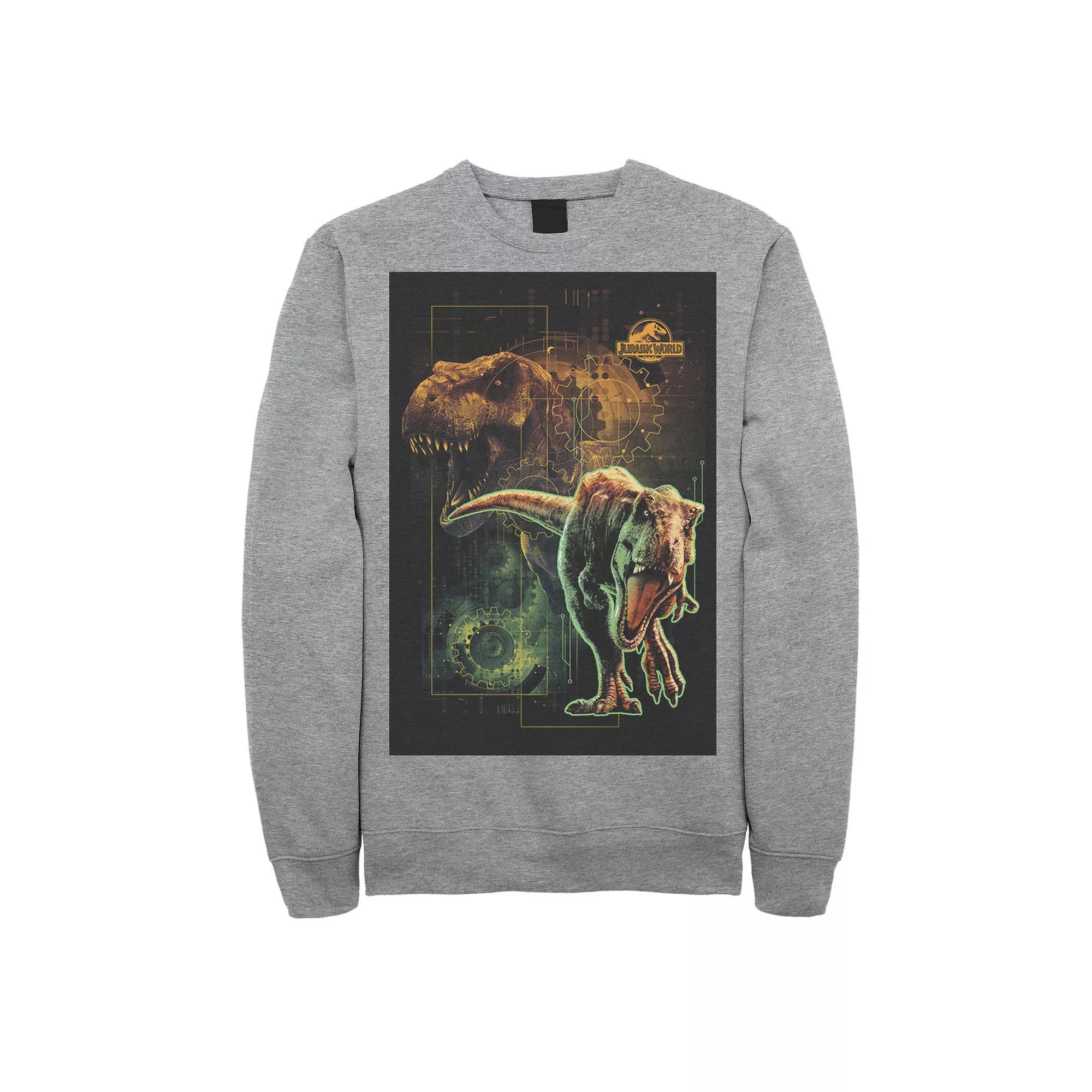 Men's Jurassic World Two T-Rex Tech Schematic Fleece,  Product Image