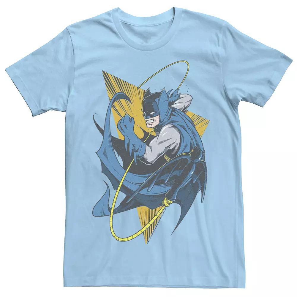 Men's DC Fandome Batman Action Shot Tee, Size: Medium, Light Blue Product Image