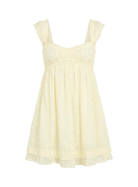 Carlita Mini Dress Yellow Product Image