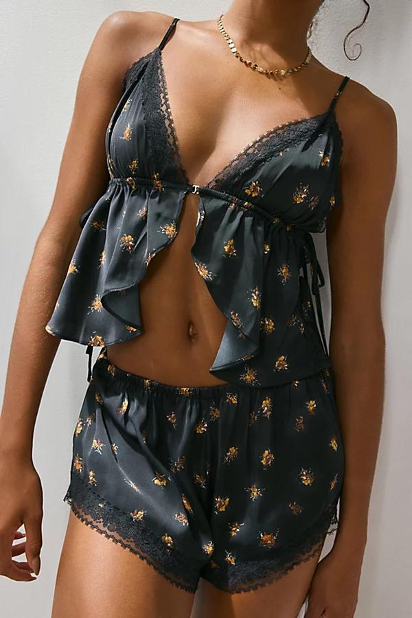 Out From Under Lola Satin Flyaway Cami & Micro Short Set Womens at Urban Outfitters Product Image