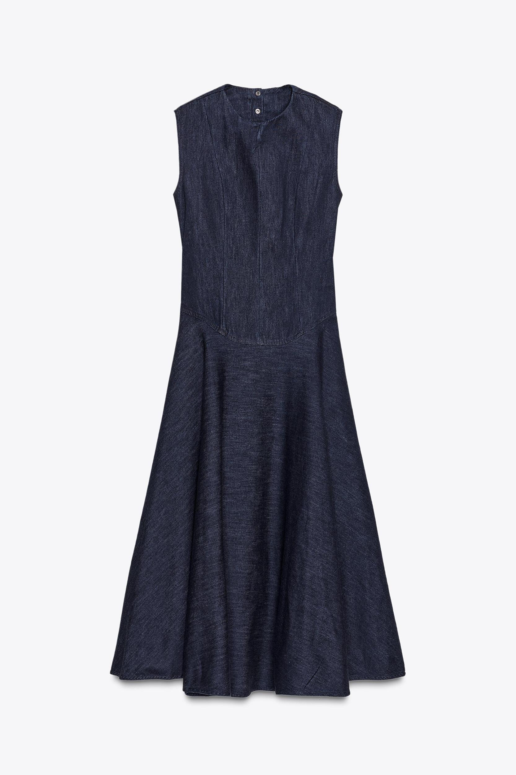 ZW COLLECTION DENIM MIDI DRESS Product Image