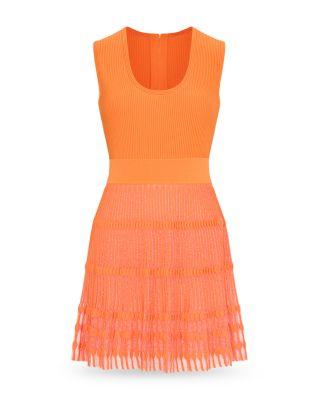 Sheer Knit Mini Dress Product Image