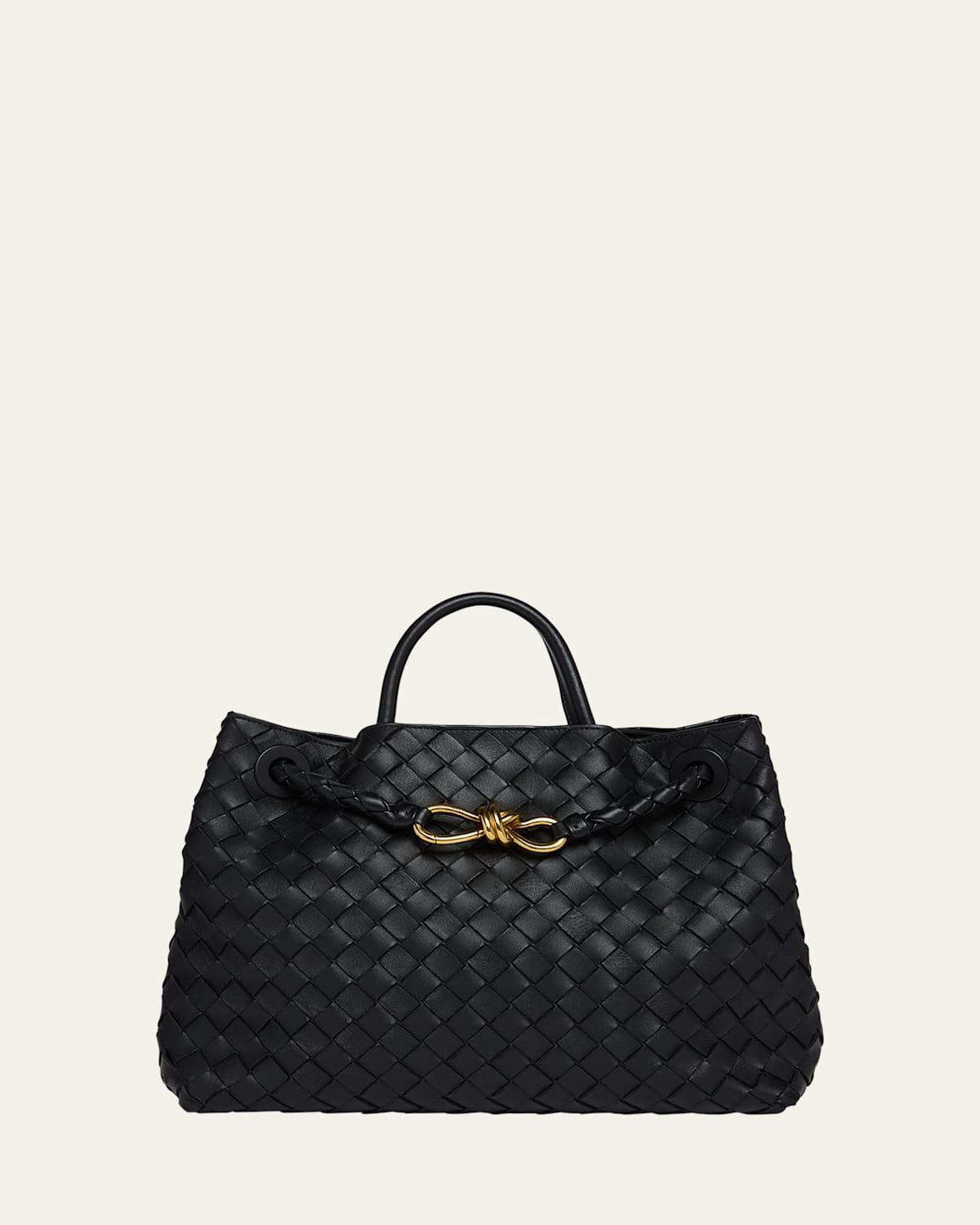 Womens Medium Andiamo Intrecciato Leather Top-Handle Bag Product Image