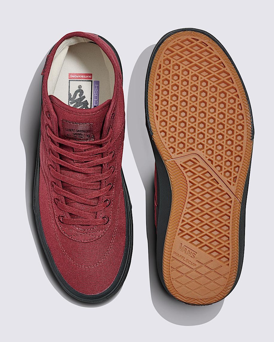 Skate Crockett High Decon Shoe in Wine Red| Vans US Product Image