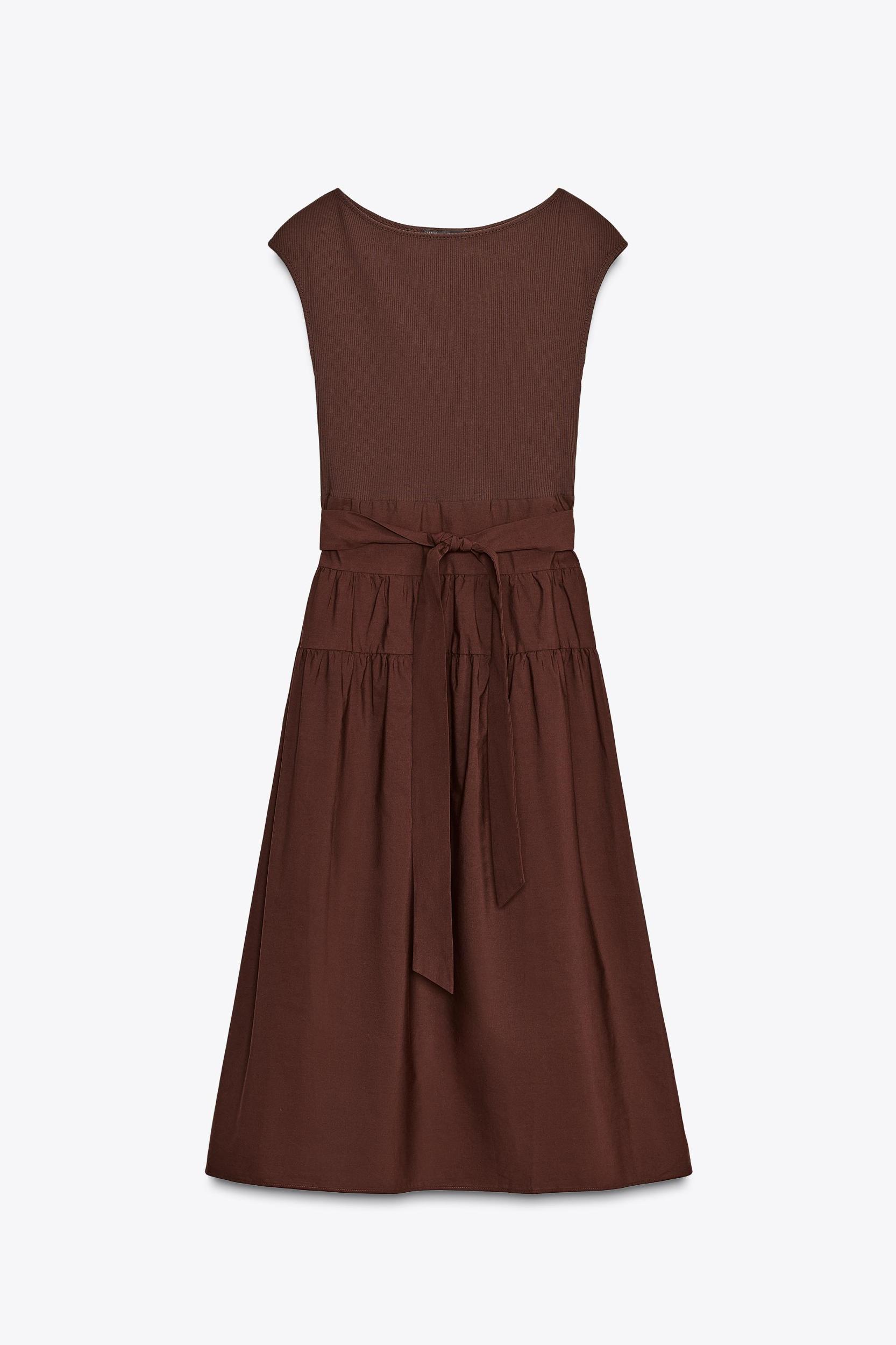 COMBINATION RUCHED DRESS Product Image